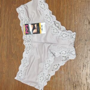 S/5 Women's Maidenform Luxurious Microfiber Hipster Panty w/Lace 40823 nwt